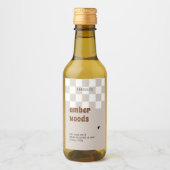 Retro Boho À damiers Soy Wax Melt Étiquette (Devant)