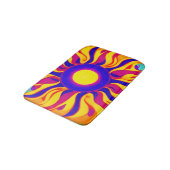 Retro Boho badmat Trippy Sunburst Hippie (Gekanteld)