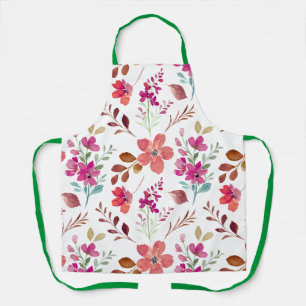 Retro Boho Bloem Motief Keuken Schort