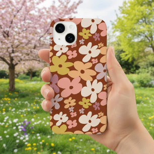 Retro Boho Bloem Power Patroon Case-Mate iPhone 14 Hoesje