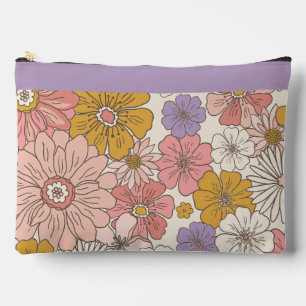 Retro Boho Bloem Tuin Grote Bureaumat Etui
