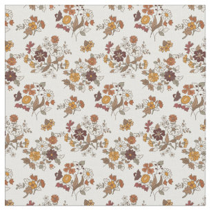 Retro Boho bloemen Mediterraan patroon Stof