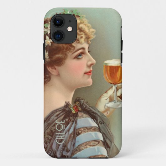 retro boho bohemian lady Case-Mate iPhone case (Achterkant)