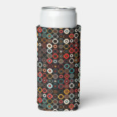 Retro Boho Circles Seltzer Koelbox (Seltzer Voorkant)