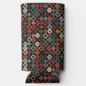 Retro Boho Circles Seltzer Koelbox (Achterkant)