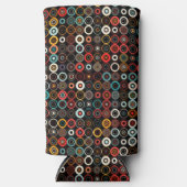 Retro Boho Circles Seltzer Koelbox (Voorkant)