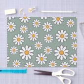 Retro Boho Cute Daisy Floral Pattern Tissuepapier (Craft)