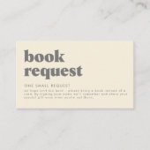 Retro Boho Daisy Baby shower Book Request Informatiekaartje (Voorkant)