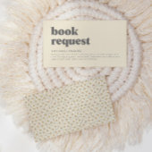 Retro Boho Daisy Baby shower Book Request Informatiekaartje