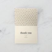 Retro Boho Daisy Baby shower Hartelijk dank Bedankkaart (Binnen)