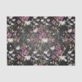 Retro Boho Elegante Wildbloemen Tissuepapier (Voorkant)