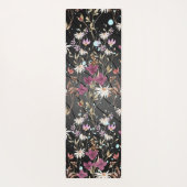 Retro Boho Elegante Wildbloemen Yogamat (Achterkant)