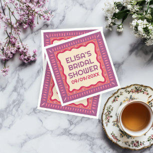 Retro Boho Fun Handgemaakte CUSTOM Vrijgezellenfee Servet