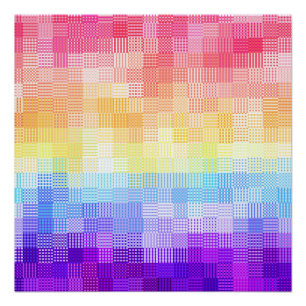 Retro Boho Funky Quirk Xenogender Gekruist Trots Perfect Poster