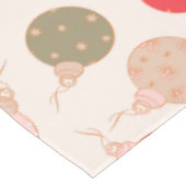 Retro Boho Kerstversieringen Roze Groen Patroon Tafelkleed (Gekanteld)