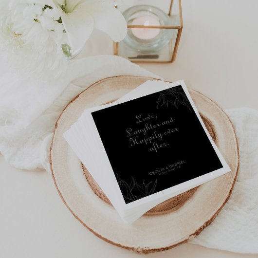 Retro Boho Love Laughter and Gelukkig Ever After Servet