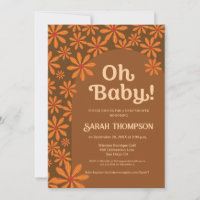 Retro Boho Oh baby Daisy Bloemenboog baby shower