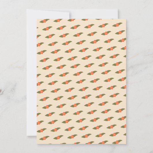 Retro Boho Plezier Handgemaakte Aangepaste Bruidsd Bedankkaart (Achterkant)