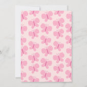 Retro Boho Schattige Vlinder Kinder 1e Verjaardag Kaart (Achterkant)