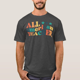 Retro Boho Style Teach Love Inspire for Funny Teac T-shirt
