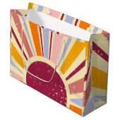 Retro boho sun groot cadeauzakje (Voorkant Gekanteld)