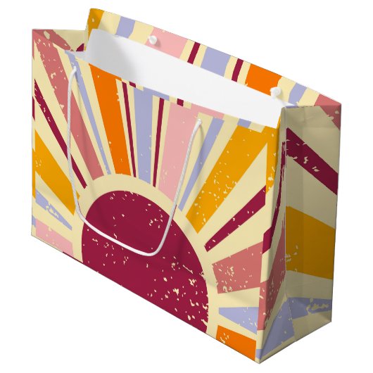 Retro boho sun groot cadeauzakje (Voorkant Gekanteld)
