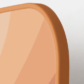 Retro Boho Tan Terracotta Wave gepersonaliseerd Pickleball Paddle (Links Detail)