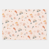 Retro Boho Waterverf Rainbow Neutral Inpakpapier Vel (Voorkant)