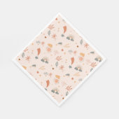 Retro Boho Waterverf Rainbow Neutral Servet (Hoek)