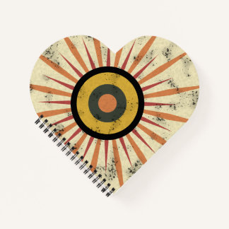 Retro Boho Zonneuitbarsting Design Notitieboek