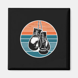 Retro boks handschoenen Sunset Kickboksen Bokslief Magneet