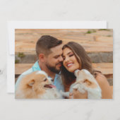 Retro Bold Neon Oranje roze pleister bruiloft Save The Date (Achterkant)