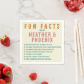 Retro Bold Typografie Bright Custom Fun Fact Servet (Insitu)