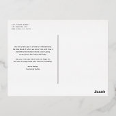 Retro Bold Typography Season's Greetings Folie Feestdagen Briefkaart (Achterkant)