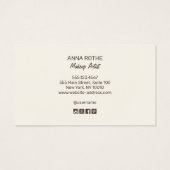 Retro Bombshell Lash Girl Eyelash Extensions Visitekaartje (Achterkant)