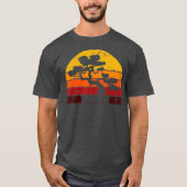 Retro Bonsai Tree  Sunset Bonsai T-shirt (Voorkant)