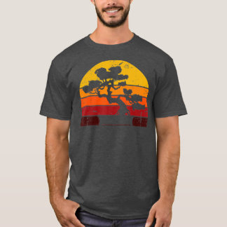 Retro Bonsai Tree Vintage Sunset Bonsai T-shirt