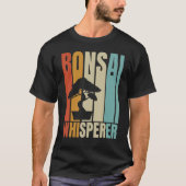 Retro Bonsai Whisperer   Bonsai Tree T-shirt (Voorkant)