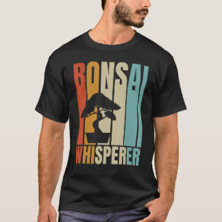 Retro Bonsai Whisperer   Bonsai Tree T-shirt
