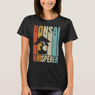 Retro Bonsai Whisperer   Bonsai Tree T-shirt