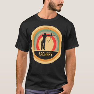 Retro boogschieten cadeau voor boogschutters bowm t-shirt