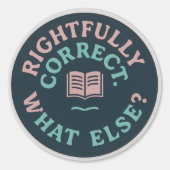 Retro Book Lover Sticker – Classic Literary Aesthe (Voorkant)