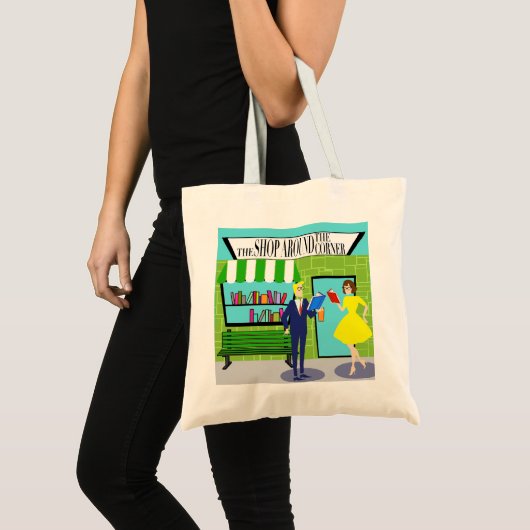 Retro Book Lovers Canvas tas (Voorkant (product))