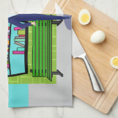 Retro Book Lovers Kitchen Towel Theedoek (Quarter Fold)