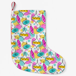 Retro Boomblaasjes Boom Multi kerstboom rood achte Kleine Kerstsok