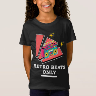 Retro Boombox 80s 90s Vintage Muziek Beats T-shirt