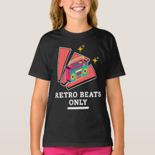 Retro Boombox 80s 90s Vintage Muziek Beats T-shirt