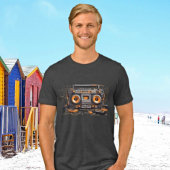 Retro Boombox Vibes Tri-Blend Shirt
