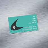 Retro Boomerang Magnetisch Visitekaartje (Voorbeeld)