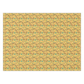 Retro Boomerang Sputnik Yellow Black Tafelkleed (Voorkant (Horizontaal))